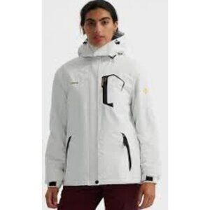 GEMYSE Women's Waterproof Ski Snow Jacket Winter Warm Lined Mountain Hiking Coat